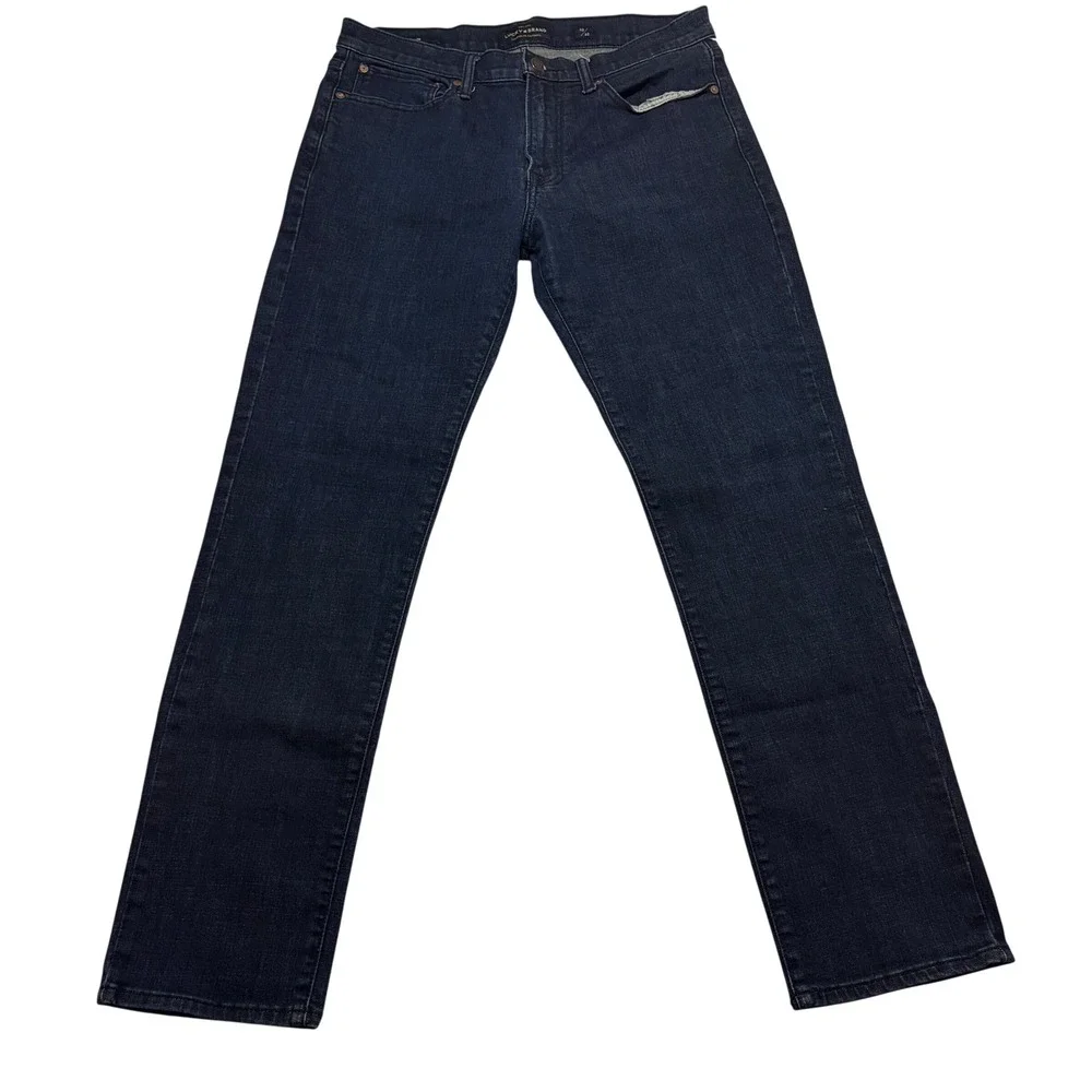 Lucky Brand 121 Slim Mens Dark Wash Indigo Denim Jeans 33x32